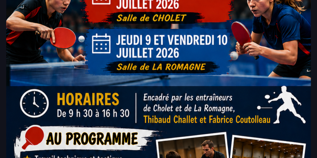 Stage Cholet/La Romagne 2026