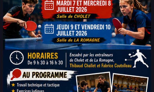 Stage Cholet/La Romagne 2026