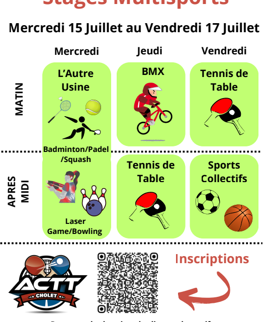 Stages Multisports 2026